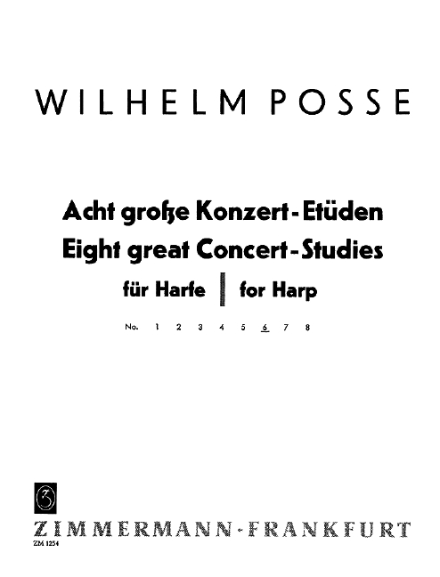 Konzert-Etüde Ges-Dur Nr.6&nbsp;&nbsp;für Harfe&nbsp;&nbsp;