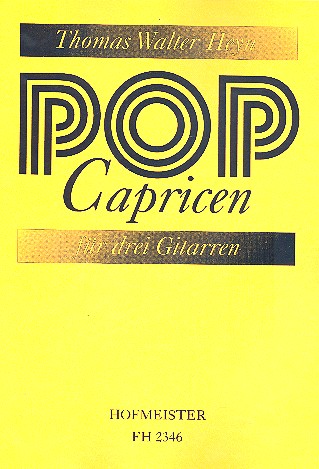 Pop-Capricen für 3 Gitarren  Partitur und Stimmen  