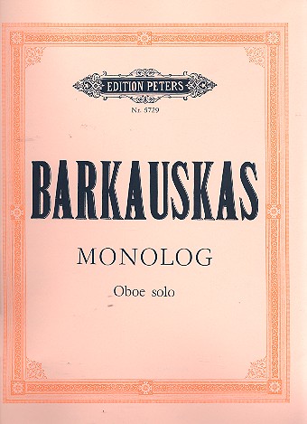 Monolog (1970)  für Oboe solo  
