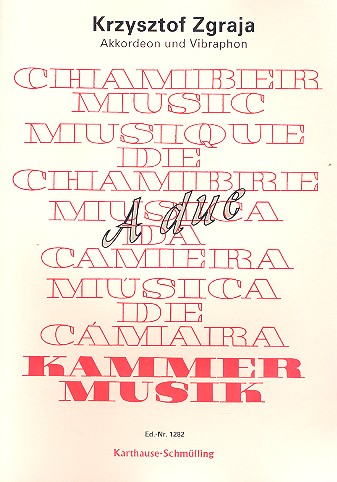 A due für Akkordeon und Vibraphon  Spielpartitur  