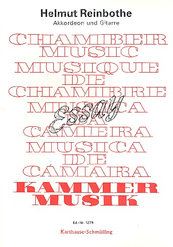 Essay für Akkordeon  und Gitarre  Spielpartitur