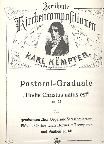 Hodie Christus natus est op.25a&nbsp;&nbsp;für gem Chor und Orchester&nbsp;&nbsp;Orgelauszug