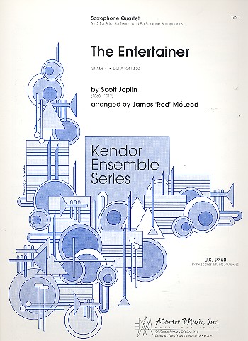 The Entertainer for saxophone&nbsp;&nbsp;quartet (AATB)&nbsp;&nbsp;score and parts