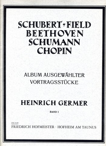 Album ausgewählter Vortragsstücke Band 1  für Klavier  