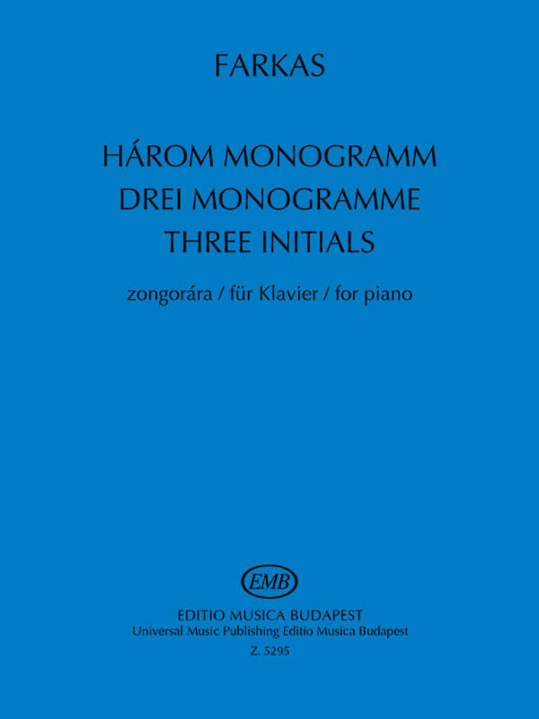 3 MONOGRAMME FUER KLAVIER    