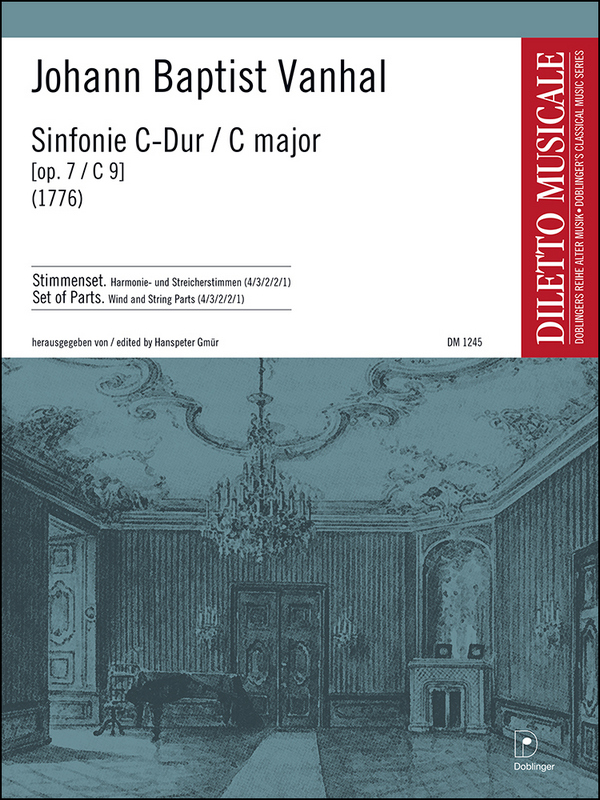 Sinfonie C-Dur op.7/c9&nbsp;&nbsp;für Kammerorchester&nbsp;&nbsp;Stimmensatz (Harm. u. Streicher 4-3-2-2-1)