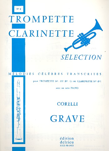 Grave pour trompette ou clarinette  avec ou sans piano  