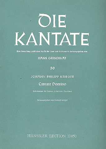 Cantate Domino  für Sopran, 2 Violinen und Bc  Partitur
