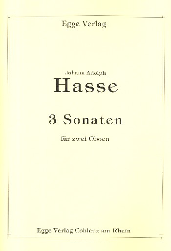 3 Sonaten  für 2 Oboen  
