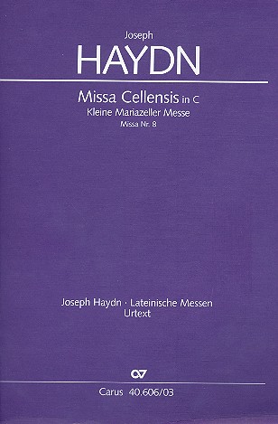 Missa Cellensis C-Dur Hob.XXII:8&nbsp;&nbsp;für Soli, Chor und Orchester&nbsp;&nbsp;Klavierauszug (la)