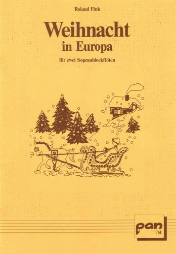 Weihnacht in Europa für&nbsp;&nbsp;2 Sopranblockflöten&nbsp;&nbsp;Spielpartitur