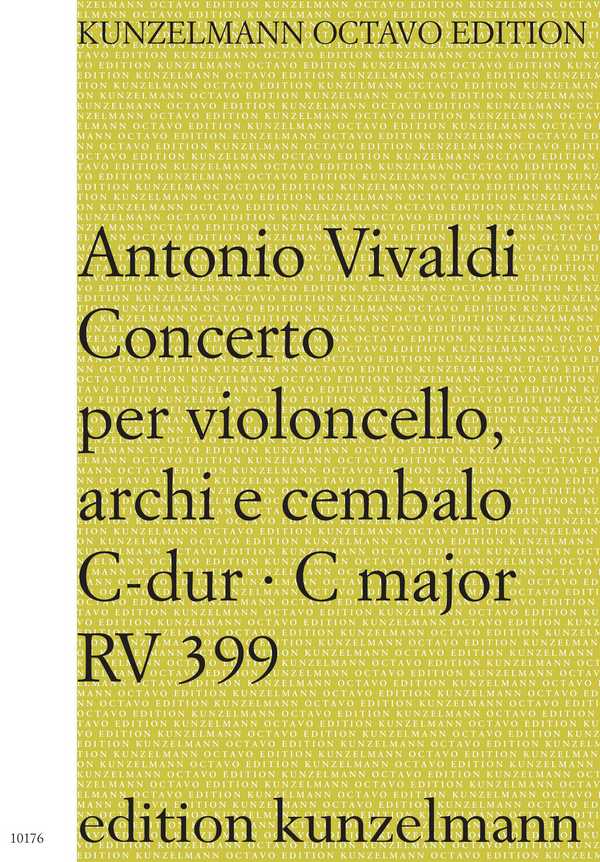 Konzert C-Dur RV399&nbsp;&nbsp;für Violoncello, Streicher und Bc&nbsp;&nbsp;Partitur