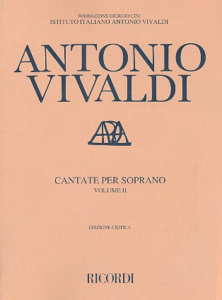 Cantate vol.2  per soprano e basso continuo  