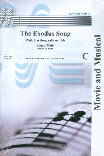 The Exodus Song: for concert band&nbsp;&nbsp;with optional baritone and mixed or&nbsp;&nbsp;male chorus,    score and parts