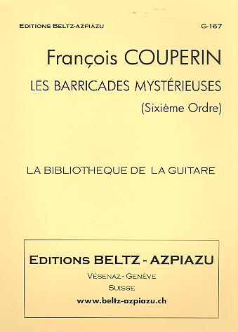 Les barricades mysterieuses  pour guitare seule  