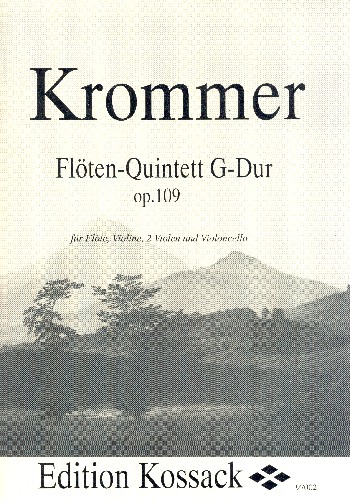 Quintett G-Dur op.109 für Flöte und  Streichquartett  Partitur und Stimmen