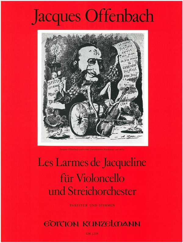 Les larmes de Jacqueline&nbsp;&nbsp;für Violoncello und Streichorchester&nbsp;&nbsp;Partitur und Stimmen