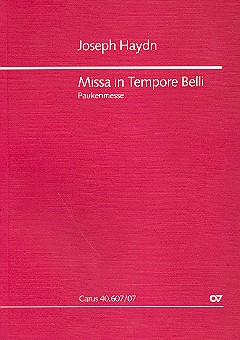 Missa in tempore belli C-Dur&nbsp;&nbsp;Hob.XXII:9 für Soli, Chor und&nbsp;&nbsp;Orchester,   Studienpartitur