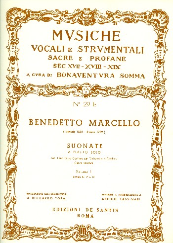 Suonate op.2 vol.2 (nos.7-12) per flauto&nbsp;&nbsp;solo con il suo bc per violoncello o cembalo&nbsp;&nbsp;