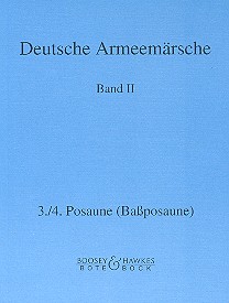 Deutsche Armeemärsche Band 2  Posaune 3/4 (Bassposaune)  