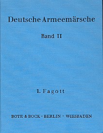 Deutsche Armeemärsche Band 2  Fagott 1  
