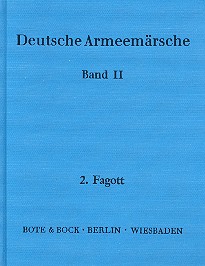 Deutsche Armeemärsche Band 2  für Blasorchester  Fagott 2