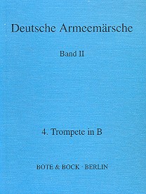 Deutsche Armeemärsche Band 2  Trompete 4 (Basstrompete)  