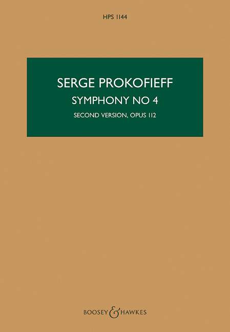 Symphony no.4 op.112  for orchestra  study score