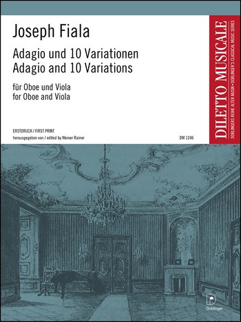 Adagio und 10 Variationen  für Oboe und Viola  2 Spielpartituren