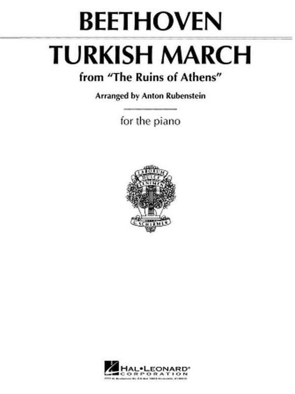 Turkish March from The Ruins from Athen&nbsp;&nbsp;for piano&nbsp;&nbsp;