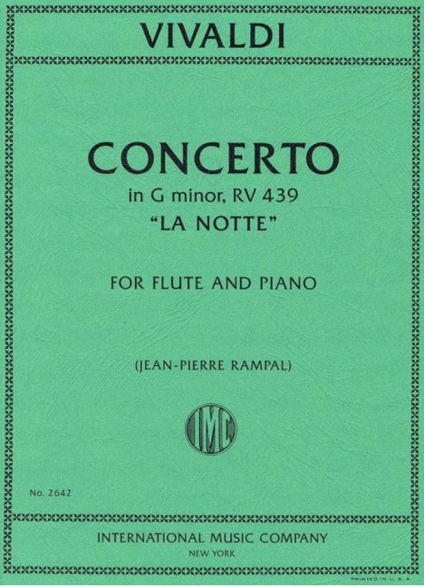 Concerto la notte F:VI:13&nbsp;&nbsp;for flute and piano&nbsp;&nbsp;