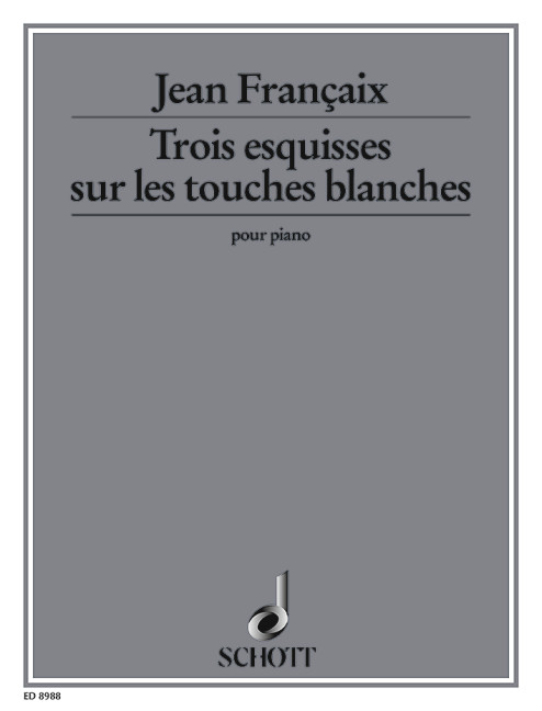 Trois esquisses sur les touches blanches  für Klavier  