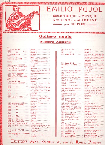 Pavane no.1 pour guitare    