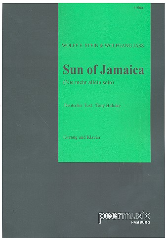 Sun of Jamaica: Einzelausgabe  Gesang und Klavier (dt/en)  