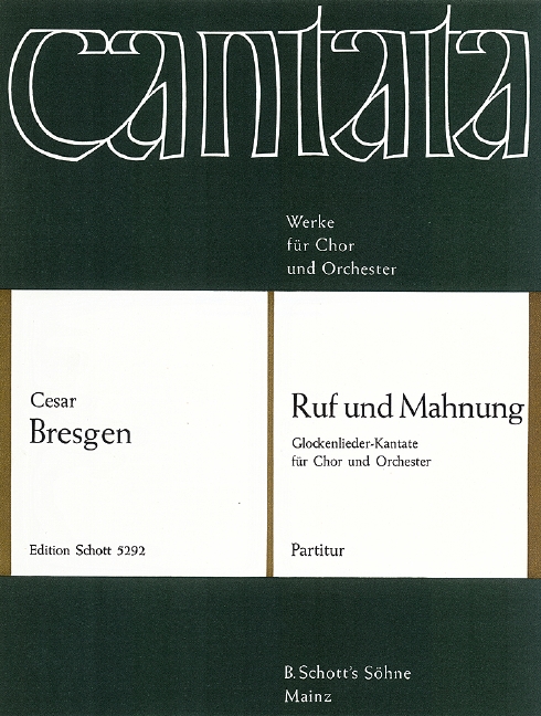 Ruf und Mahnung&nbsp;&nbsp;für gemischten Chor (SSA/SATB) mit Flöte, Klavier und Streicher&nbsp;&nbsp;Partitur