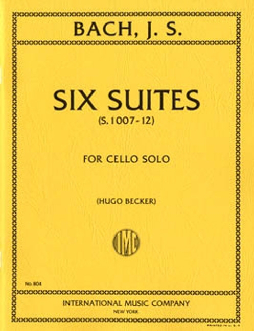 6 Suites&nbsp;&nbsp;for cello solo&nbsp;&nbsp;