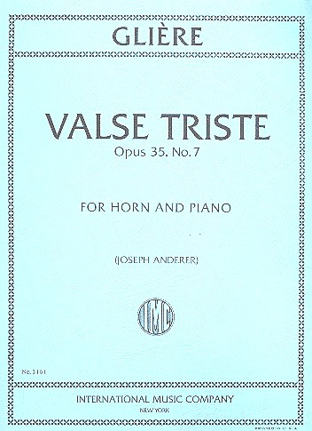 Valse triste op.35,7  for horn and piano  