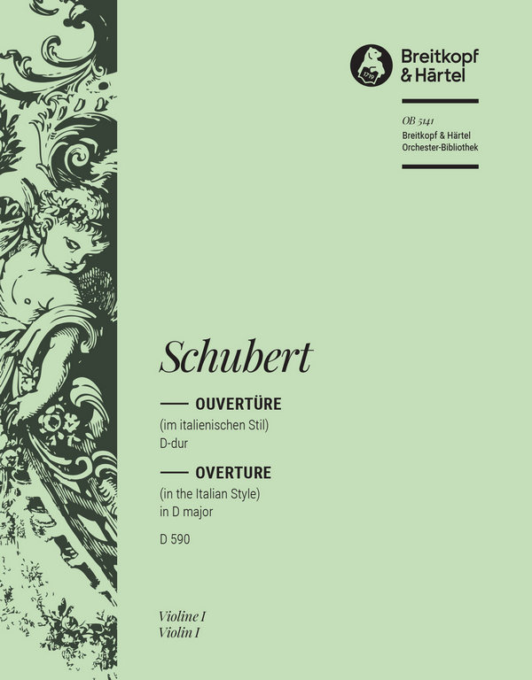 Ouvertüre im italienischen Stil D-Dur D590&nbsp;&nbsp;für Orchester&nbsp;&nbsp;Violine 1
