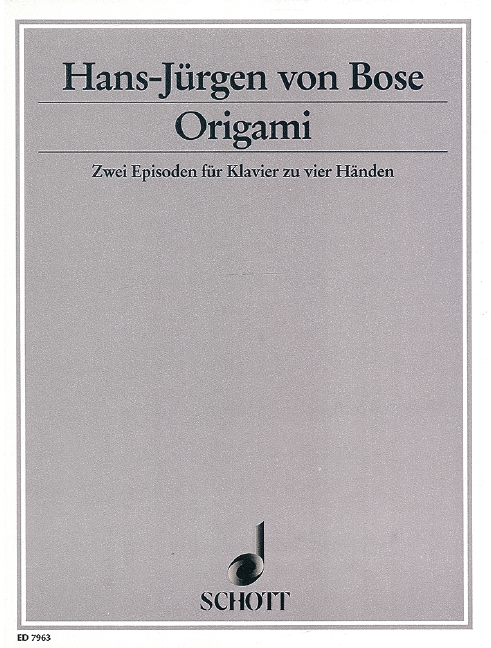 Origami&nbsp;&nbsp;für Klavier 4-händig&nbsp;&nbsp;