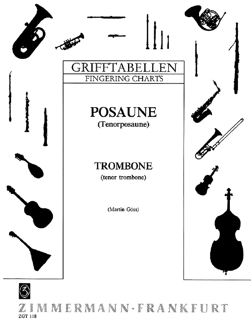 Grifftabelle&nbsp;&nbsp;für Posaune (Tenor)&nbsp;&nbsp;