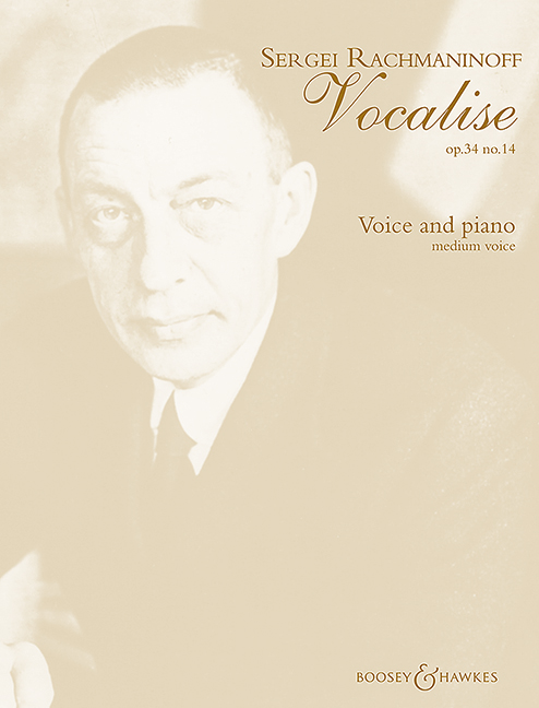 Vocalise op.34,14  for medium voice and piano  