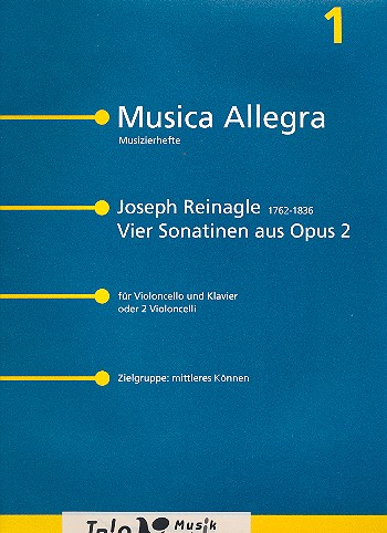 4 Sonatinen aus op.2  für Violoncello und Klavier (2 Celli)  3 Stimmen