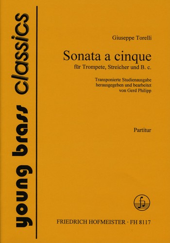 Sonata a 5 für Trompete in C, Streicher&nbsp;&nbsp;und Bc&nbsp;&nbsp;Partitur
