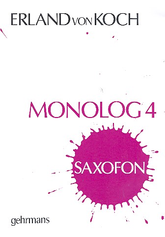 Monolog 4 &nbsp;&nbsp;for saxophone&nbsp;&nbsp;