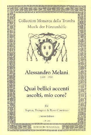 Quai bellici accenti&nbsp;&nbsp;für Sopran, Trompete und Bc&nbsp;&nbsp;Stimmen