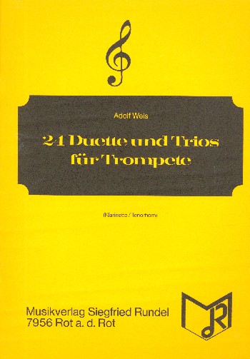 24 Duette und Trios für Trompete  (Klarinette/Tenorhorn)  Partitur