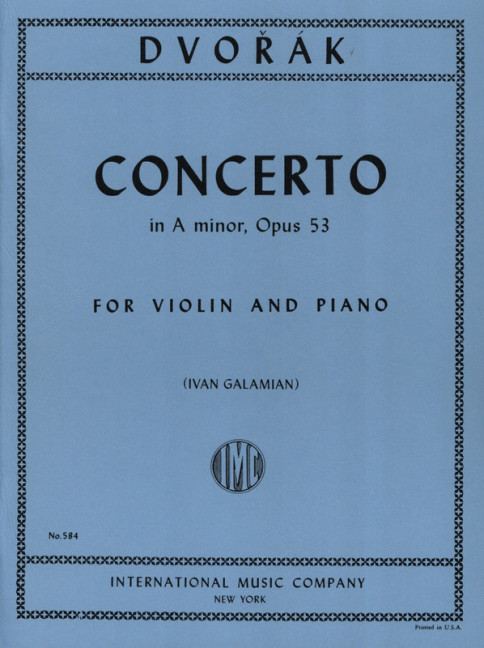 Concerto a minor op.53  for violin and piano  