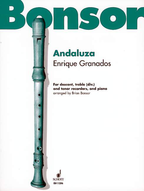 Andaluza  for 3 recorders (sat) and piano  parts