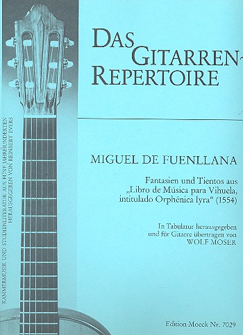 Fantasien und Tientos aus Libro de  Musica para Vihuela (1554) für Gitarre  