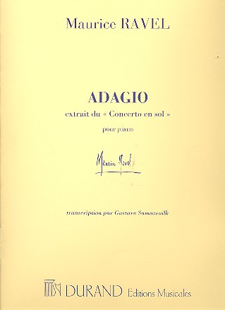 Adagio du concerto sol majeur  pour piano  